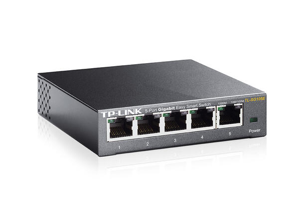 TP-Link Switch TL-SG105E 5-Port Easy Smart QoS, IGMP Snooping