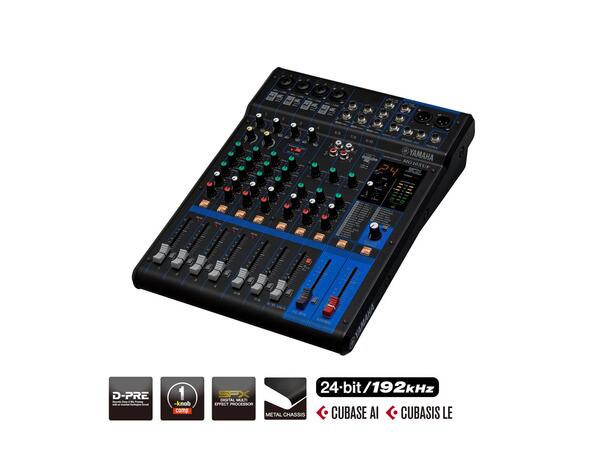 Yamaha MG10XU Analog mikser m/USB 10 kanals mixer 4mic/10 line inkl FX 