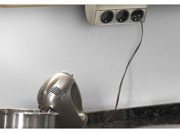 EVOline® Dock 3x stikk 2x RJ45 Cat.6.Tilførsel side 