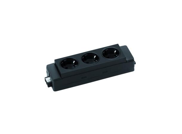 EVOline® Express 3x stikk sort Wieland GST18 inn/ut 