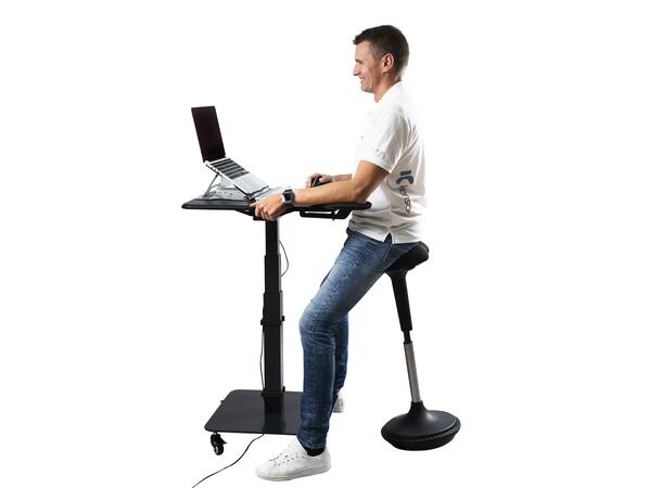 KENSON GetUpDesk Single Electric Height-Adjustable Desk | Svart 