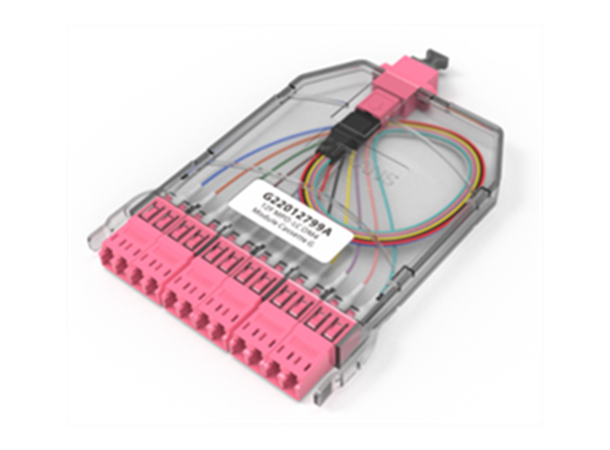 LinkIT MTP Slim Kassett OM4 AF - 12 x LC MTP Elite | USConec | 0.35dB | Flipped 