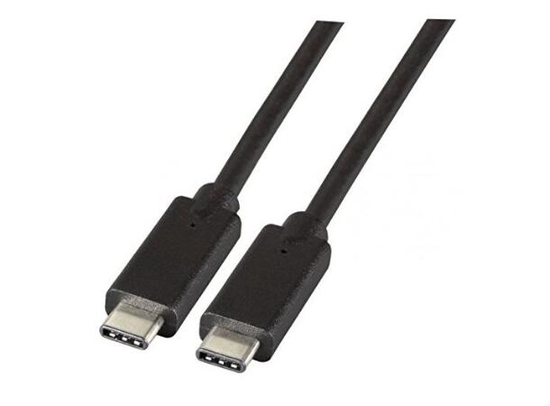 LinkIT USB C - USB C 3.1,  0,2 m, svart Gen.2, 10Gbps, 100W