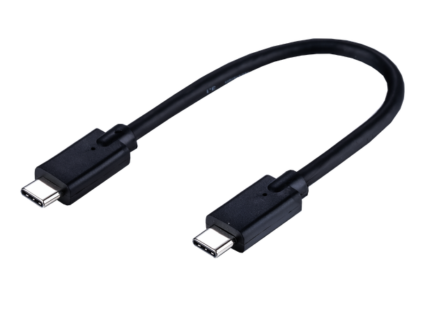 LinkIT USB C - USB C 3.1,  0,2 m, svart Gen.2, 10Gbps, 100W