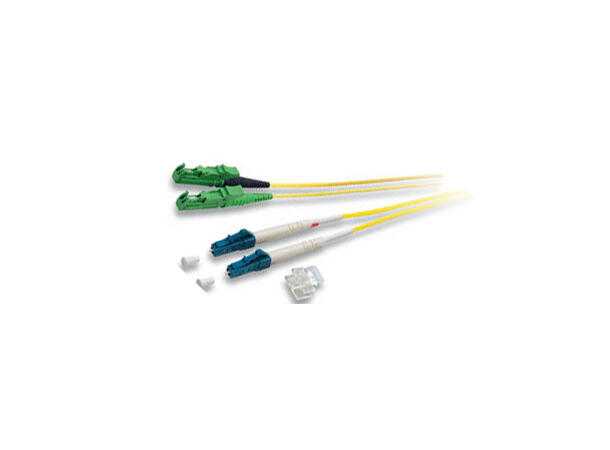LinkIT fibersnor OS2 LC-UPC/E2000APC  2m Duplex APC SM OS2 9/125 LSZH G657A2 Gul