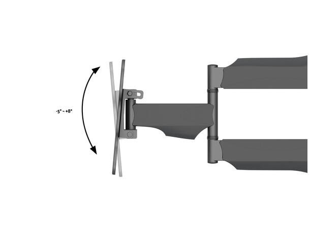 Multibrackets Gulv/tak Pro MBFC1F 200 Svart, 200x200, 30Kg, 17-46" 