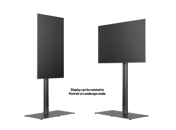 Multibrackets Gulvstativ 180 HD Sort,  60kg, 800x400, 55-80" 