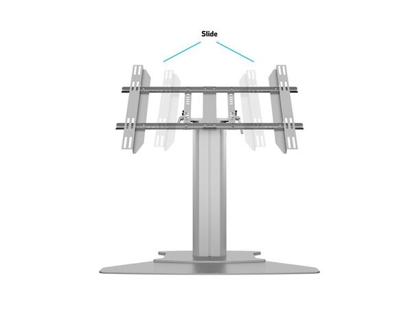 Multibrackets Gulvstativ 80 HD Sølv, 32-55", 700x400, 60Kg 
