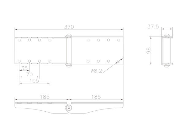 Multibrackets Pro Series hjørne utvider 