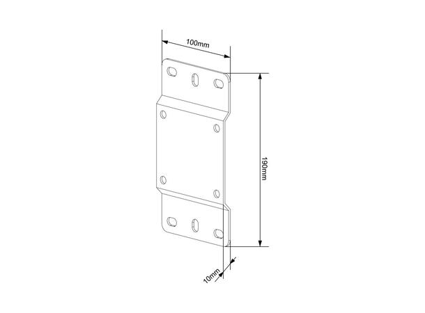 Multibrackets Pro series Wallmount Plate Slim Small 