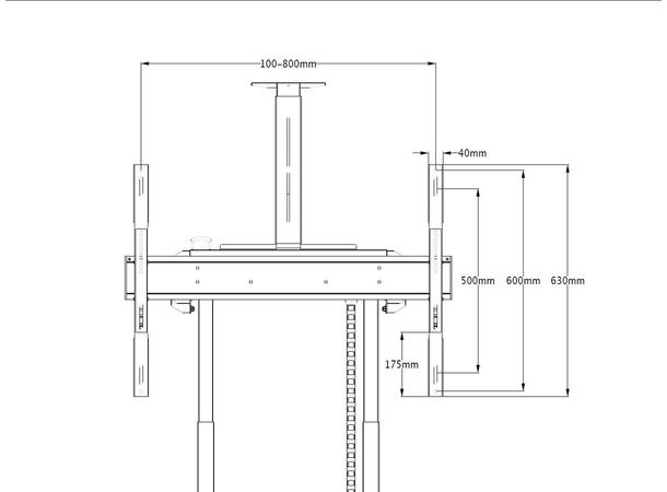 Multibrackets VESA 600 kit For motorisert Florstand 60Kg og 120Kg 