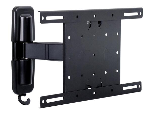 Multibrackets Veggfeste T/T 2 Svart, 400x400, 25 kg, 25,5cm, 32-50" 