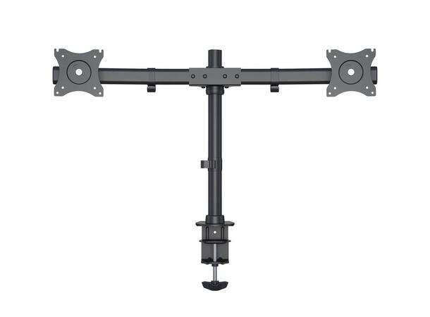 Multibrackets bordstativ Basic Dual Svart, 2 x 15"-27", 10kg, Vesa 75, 100 