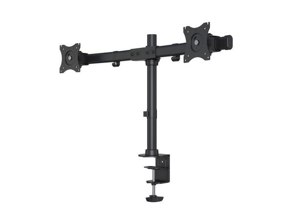 Multibrackets bordstativ Basic Dual Svart, 2 x 15"-27", 10kg, Vesa 75, 100 