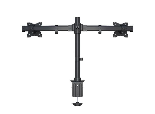 Multibrackets bordstativ Basic Dual Svart, 2 x 15"-27", 10kg, Vesa 75, 100 