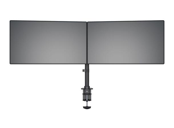 Multibrackets bordstativ Basic Dual Svart, 2 x 15"-27", 10kg, Vesa 75, 100 
