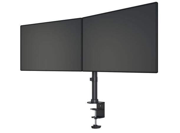 Multibrackets bordstativ Basic Dual Svart, 2 x 15"-27", 10kg, Vesa 75, 100 