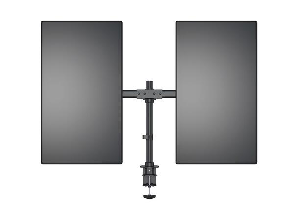 Multibrackets bordstativ Basic Dual Svart, 2 x 15"-27", 10kg, Vesa 75, 100 