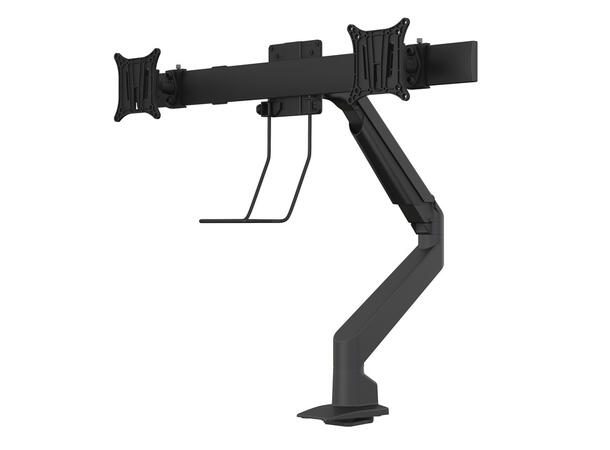 Multibrackets bordstativ gass arm single Sort , VESA 75-100, 10Kg, Duo Crossbar 
