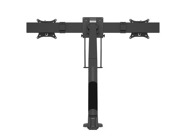 Multibrackets bordstativ gass arm single Sort , VESA 75-100, 10Kg, Duo Crossbar 