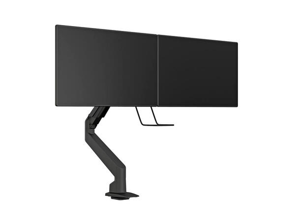 Multibrackets bordstativ gass arm single Sort , VESA 75-100, 10Kg, Duo Crossbar 