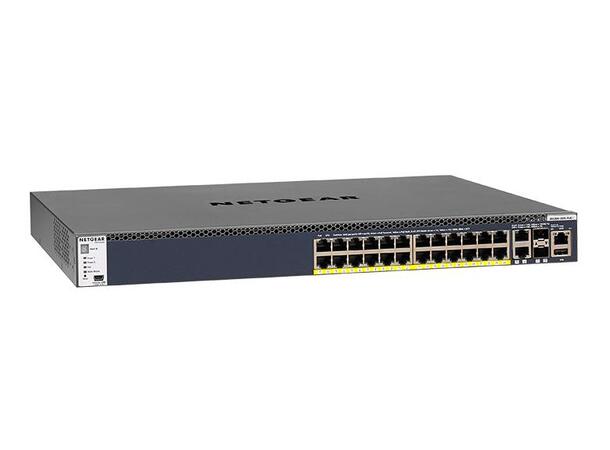 Netgear GSM4328PB Managed Switch 28-Port , 24xPoE+ 630W , 2x10G , 2xSFP+ 