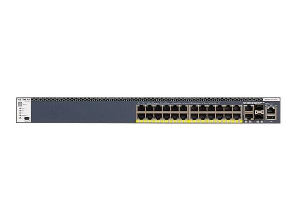 Netgear GSM4328PB Managed Switch 28-Port , 24xPoE+ 630W , 2x10G , 2xSFP+ 