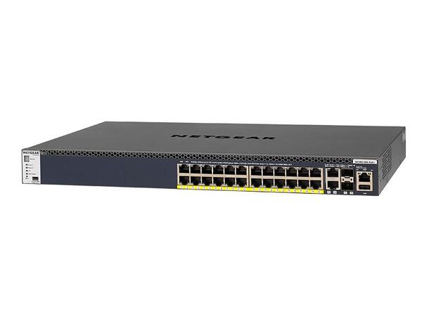 Netgear GSM4328PB Managed Switch 28-Port , 24xPoE+ 630W , 2x10G , 2xSFP+ 