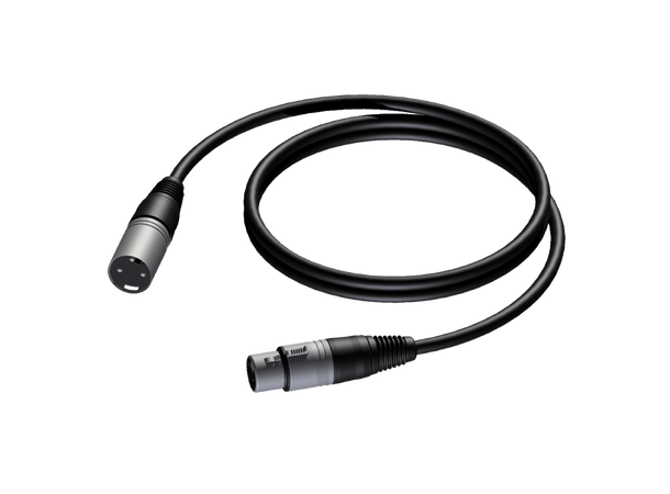 Procab Mikrofonkabel CAB901/1.5 Sort XLR Han-XLR Hun-1.5m