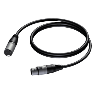 Procab Mikrofonkabel CAB901/1.5 Sort XLR Han-XLR Hun-1.5m