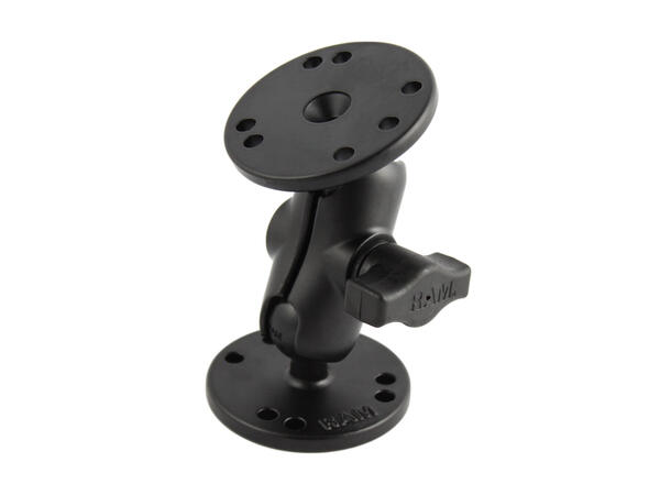 RAM Mount Universal Double Ball Mount Two Round Plate |  L: 9.5 cm
