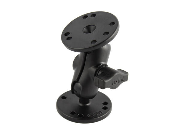 RAM Mount Universal Double Ball Mount Two Round Plate |  L: 9.5 cm 