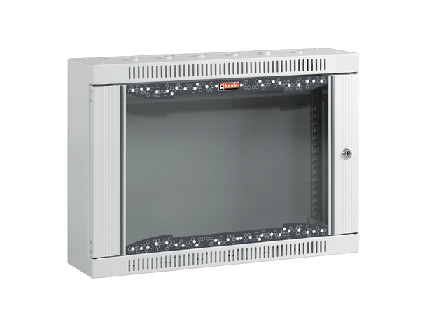 Lande Netbox Home 6U W600xD150xH373 | Grey | Glass door 