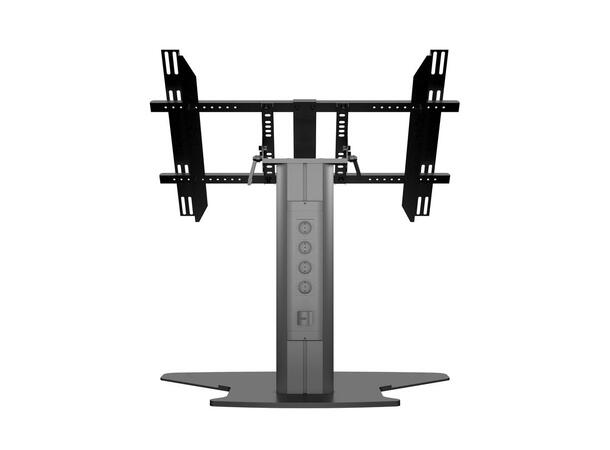 Multibrackets Gulvstativ single 80 HD Svart, 700x400, 60Kg, 80cm 
