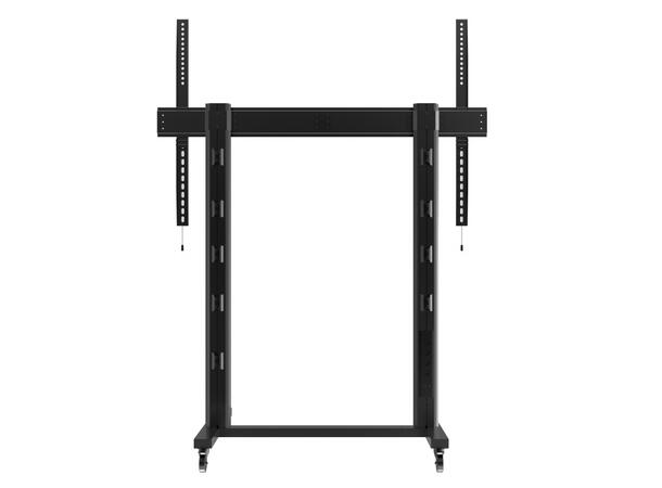Multibrackets Gulvtralle 210 Dual Svart, 150kg,VESA 1700x1200, 70-110" 