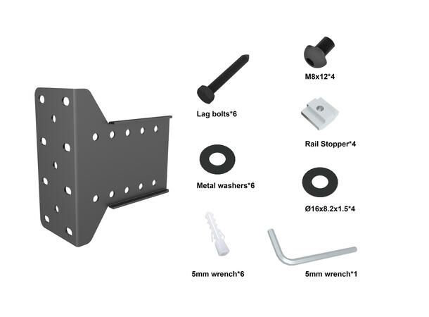 Multibrackets Pro Single display plate from wall 