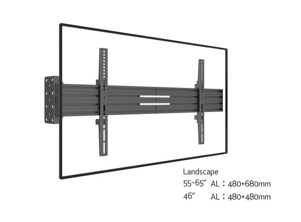 Multibrackets Pro Single display plate from wall 