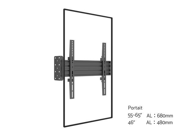 Multibrackets Pro Single display plate from wall 