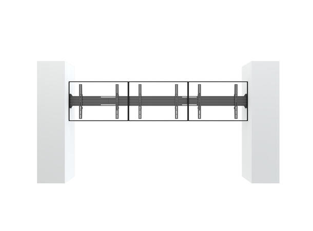 Multibrackets Pro Single display plate from wall 