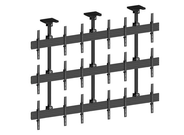 Multibrackets Pro takfeste MBC3X3U TÜV 600x400, 270 Kg, 58-315cm, 9 X 40-65" 