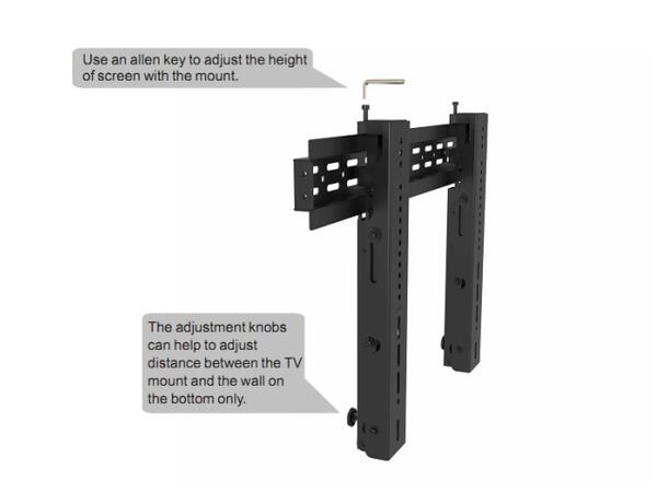 Multibrackets Push Video Wall 40-70" Maks VESA 600x400, 40 Kg 