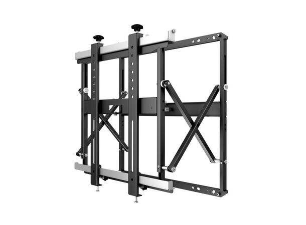 Multibrackets Push Video Wall Slim Svart,35Kg, 600x400, 40-55" 