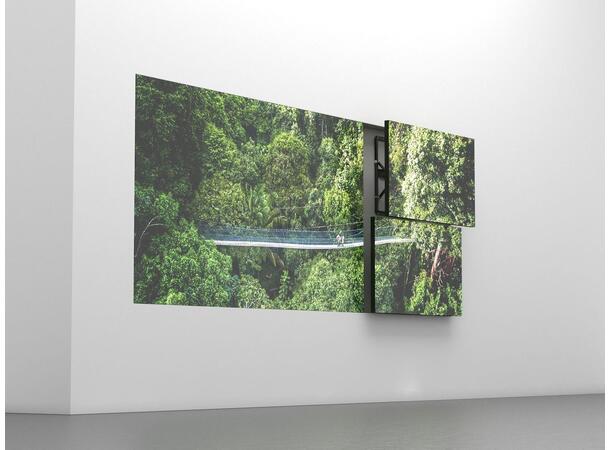 Multibrackets Push Video Wall Slim Svart,35Kg, 600x400, 40-55" 