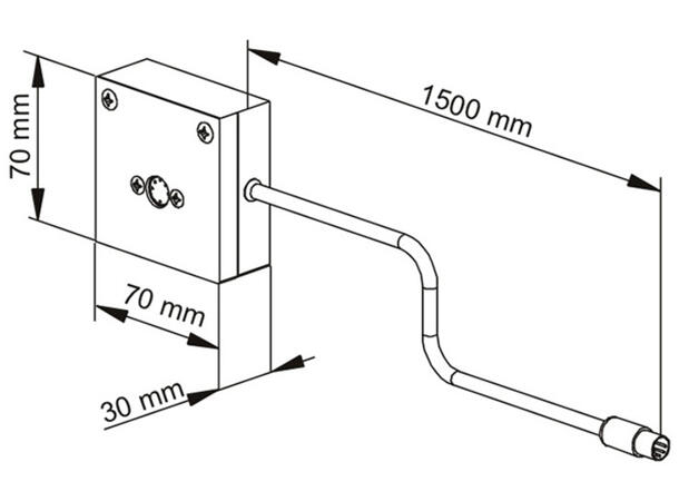 Multibrackets Skjøtekabel 1,5m For motorisert veggfeste 160 kg HD 