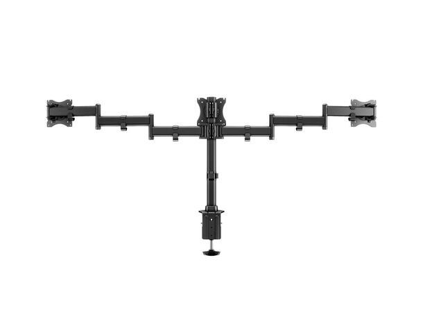 Multibrackets bordstativ Basic triple Svart, 3 x 15"-27", 24kg, Vesa 75, 100 