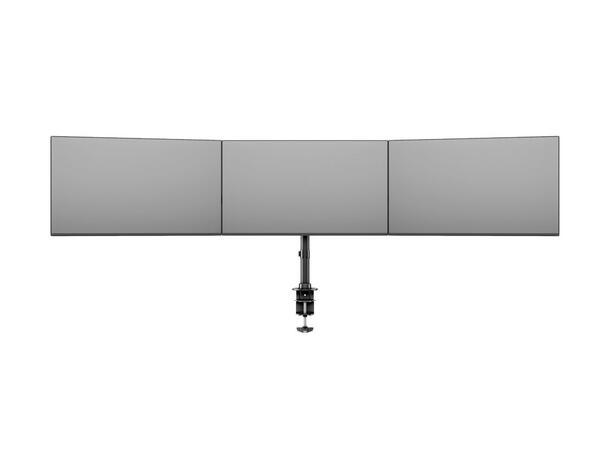 Multibrackets bordstativ Basic triple Svart, 3 x 15"-27", 24kg, Vesa 75, 100 
