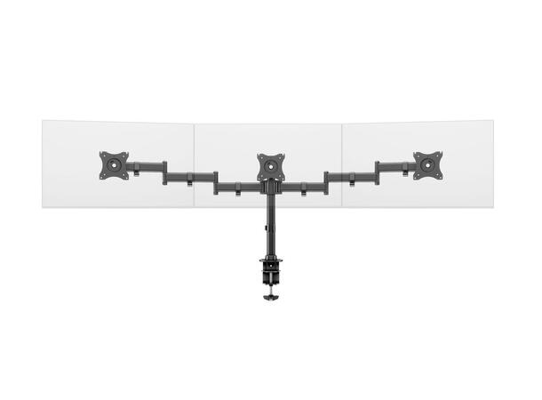 Multibrackets bordstativ Basic triple Svart, 3 x 15"-27", 24kg, Vesa 75, 100 