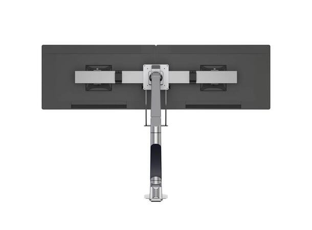 Multibrackets bordstativ gass arm single Sølv, VESA 75-100, 10Kg, Duo Crossbar 