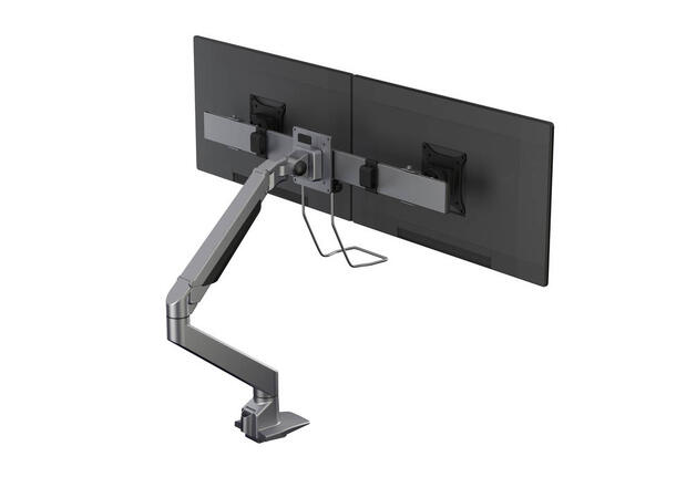 Multibrackets bordstativ gass arm single Sølv, VESA 75-100, 10Kg, Duo Crossbar 