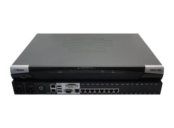 Raritan DKX3-108-PAC 8-port KVM-over-IP switch, 1 remote user